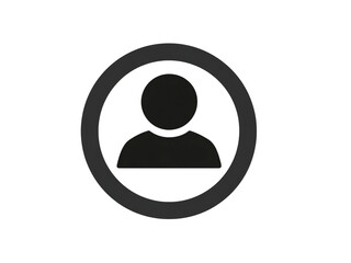 Silhouette of a person inside a circular icon, representing anonymity and digital identity.
