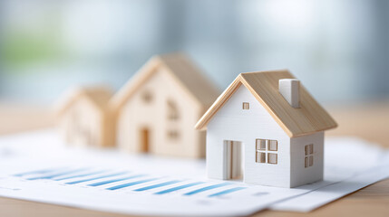 Property analysis concept in real estate management office environment informative business content