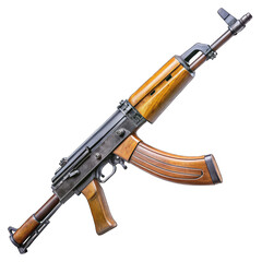 assault rifle isolated on white