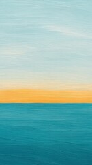 Fototapeta premium Serene abstract ocean horizon mobile wallpaper