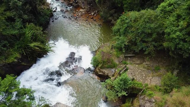 Datanla Waterfalls taken with my drone. In Da Lat, Vietnam.