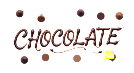 Indulge in chocolate lettering art with delicious morsels for dessert designs