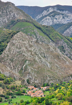 La Foz village, Redes Natural Park, Asturias, Spain