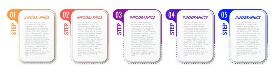 Bullet points numbers markers card typography for presentation, banner, web site, workflow layout vector 10 eps