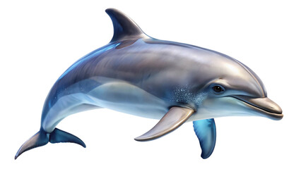 dolphin isolated over white background