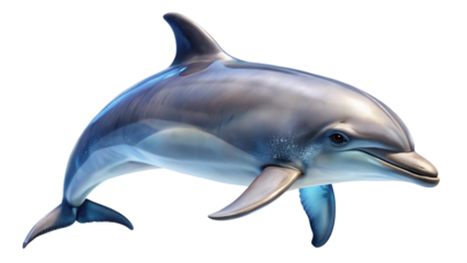 dolphin isolated over white background