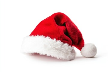 Festive red Santa hat photo