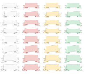 colorful ribbon banner,
