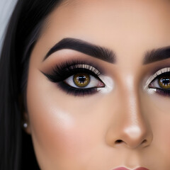 Obraz premium close up of an eye - halloween make up 