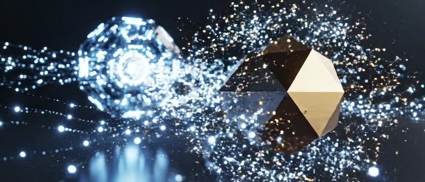 Refined visual narrative showcasing agentic AI systems operating with self regulating decision protocols and advanced machine reasoning in futuristic settings in Photo Stock Concept and empty space