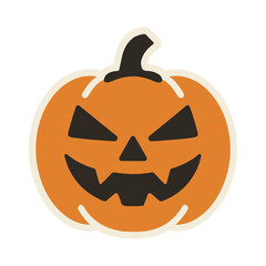 pumpkin color icon vector on a white background
Vector icon on a white background