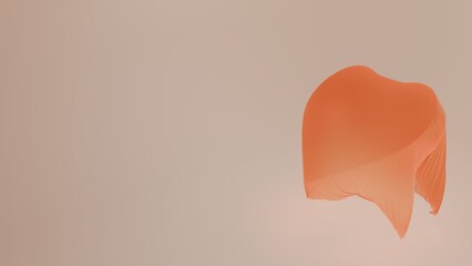 Love heart figure/symbol revealed by a silky, smooth, soft cover stable