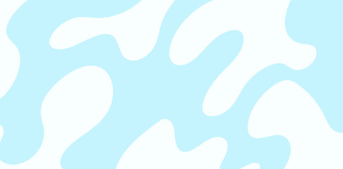 An abstract background displays dynamic, flowing light blue shapes interspersed with smooth, white curves, creating a modern, artistic, and visually engaging design