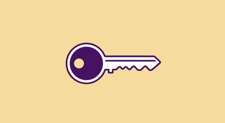 Isolated key icon