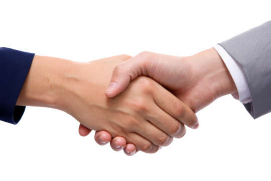 Two Hands Giving a Handshake — transparent png background 