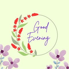 floral greeting card