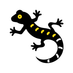 Obraz premium Illustration of a salamander, showcasing wildlife and nature with its unique pattern