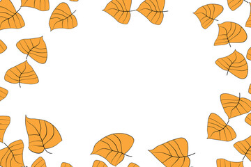 Hand drawn plants, dividers, wreaths, border frames. Circle floral frame with leaves on white background. Vector hand drawn illustration for wallpaper, posters, card. Copy space. Doodle style.