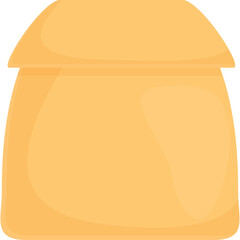 Illustration of a Simple Beige Container with a Rounded Lid and Soft Shadows Isolated on a Transparent Background