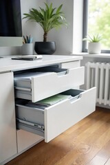 Sleek Modern Office Drawers Ample Storage for a Tidy & Organized Workspace, Perfect for Home or Professional Use