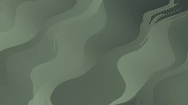 Abstract liquid motion with a flowing green olive organic wave pattern background animation.
