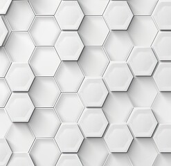 White hexagons texture in a tiled background; ideal tech or industrial use case