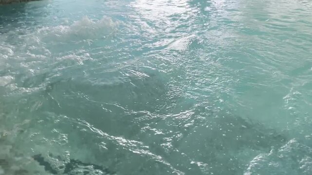 Indoor swimming pool with hydro massage jets