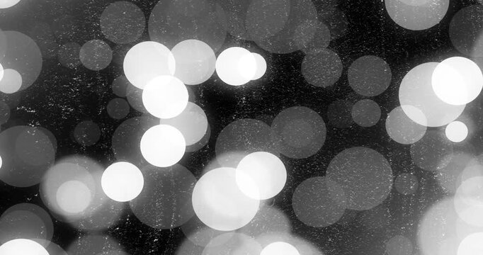 On opening glowing circles fading in drifting diagonally overlapping creating depth fading out