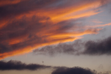 NM SF Orange Skyscape at Sunset 2025