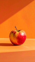 Vibrant Apple Still Life - A Study in Red and Orange.