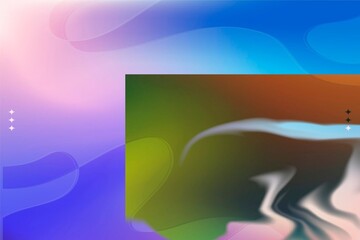 Neon,Green,Red,Black,White,Blue waves a digital background.





