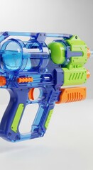 Brightly Colored Translucent Water Gun Toy
