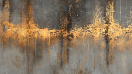 Naklejka premium Abstract Texture of Rusty Metal with Orange and Gray Tones