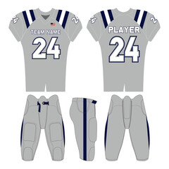 American football jersey design and versatile sports uniform graphics — perfect for all teamwear styles. Ideal for athletic, fashion, and casual apparel projects.