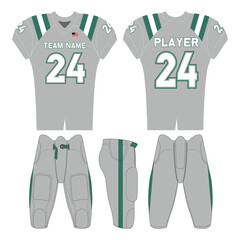 American football jersey design and versatile sports uniform graphics — perfect for all teamwear styles. Ideal for athletic, fashion, and casual apparel projects.
