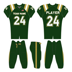 American football jersey design and versatile sports uniform graphics — perfect for all teamwear styles. Ideal for athletic, fashion, and casual apparel projects.