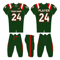 American football jersey design and versatile sports uniform graphics — perfect for all teamwear styles. Ideal for athletic, fashion, and casual apparel projects.
