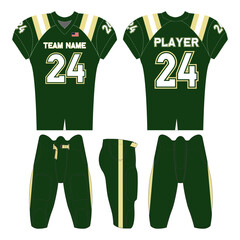 American football jersey design and versatile sports uniform graphics — perfect for all teamwear styles. Ideal for athletic, fashion, and casual apparel projects.