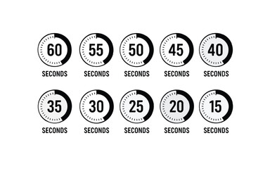 Countdown timers icon vectors design.