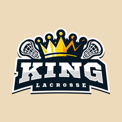 King Lacrosse Team Logo