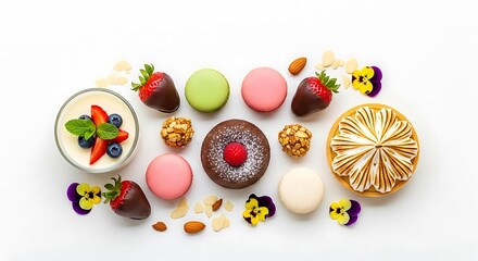 Delectable dessert collection featuring an assortment of tempting delights