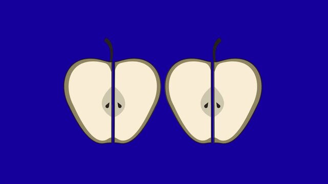 Apple slices animation 