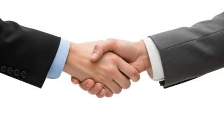 Two businessmen shaking hands