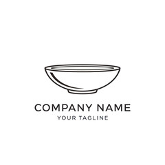 Simple bowl logo design for company branding and identity purposes.