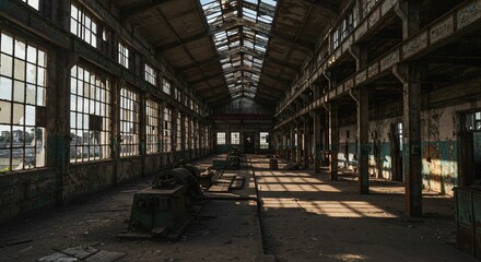Abandoned Industrial Factory Interior Sunlight Decay Ruin Photography Lost Places Exploration Urbex