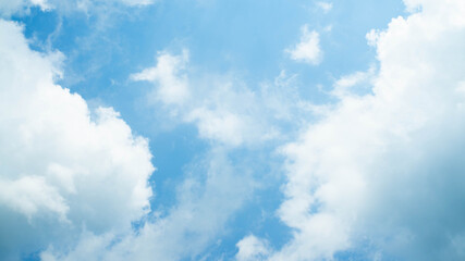blue sky with clouds, background