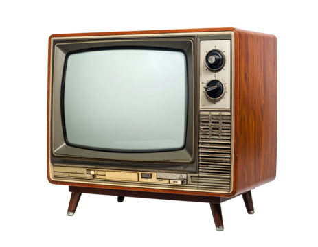 Old retro tv isolated on a transparent background. - Powered by Adobe