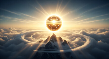 Celestial Sphere Above Mountain Peaks