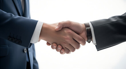 Successful Business Deal: Handshake of Two Professionals