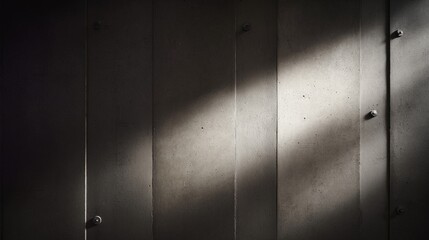 Smooth concrete wall with subtle shadows, emphasizing modern architectural texture.
